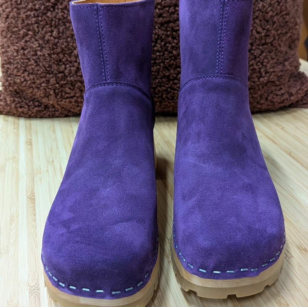 Swedish Hasbeens Viola Clog Boots. New - Picture 2 of 13